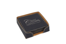 Load image into Gallery viewer, Leatherette Coaster Set - While Supplies Last